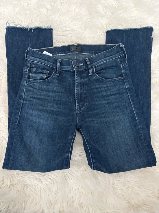 MOTHER Denim - MOTHER Insider Crop Step Fray Jeans in Dark Navy
